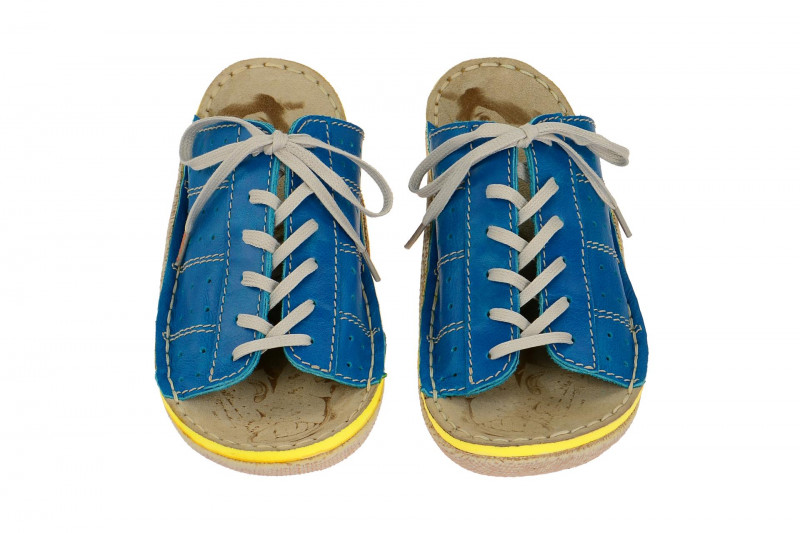 Eject Herren Pantoletten Fixe blau gelb