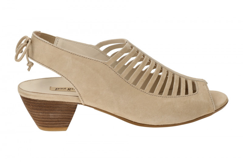 Paul Green Sandaletten beige Samt Velour 6589