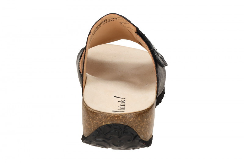 Think Mizzi Pantoletten schwarz Katze 1172