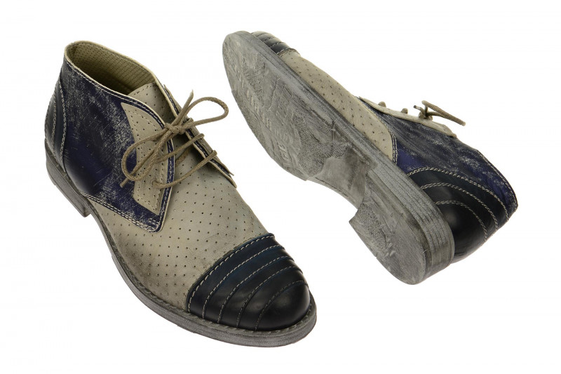 Bello HE83W Stiefelette blau grau