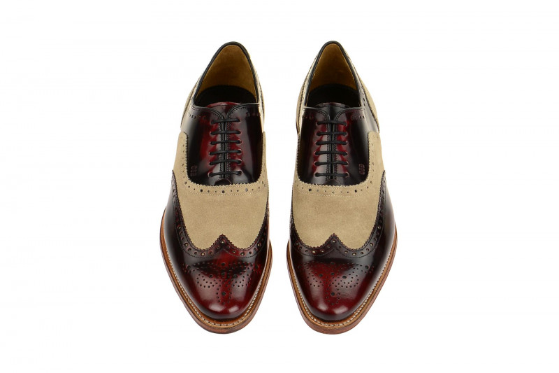 Gordon & Bros Schuhe Fabien rot beige 3859-C