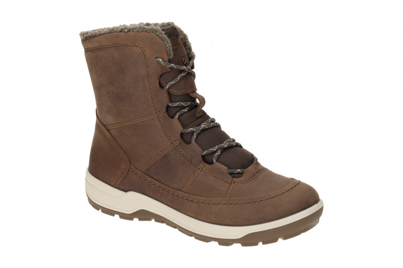 Ecco Trace Winter Schnür Stiefel braun cocoa Warmfutter
