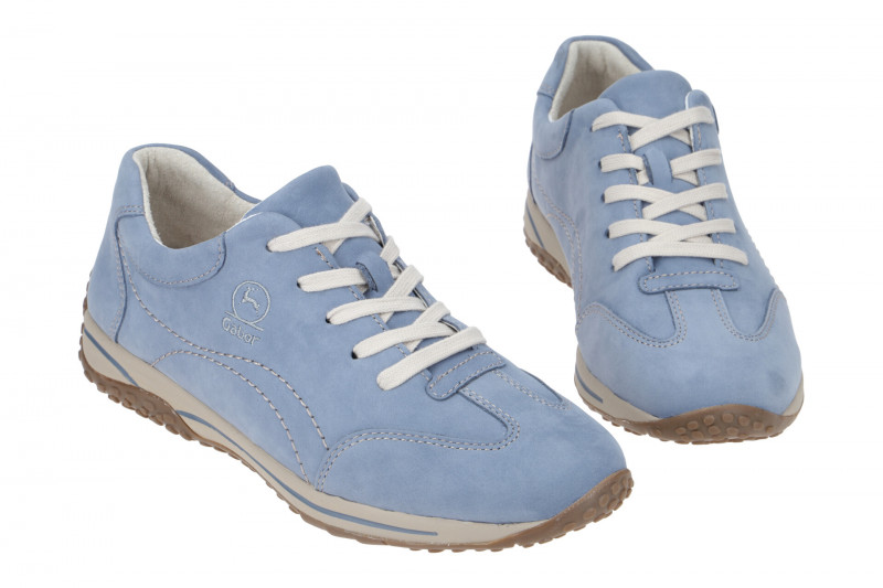 Gabor comfort Schuhe Sneaker blau Nubuck 66.385.16