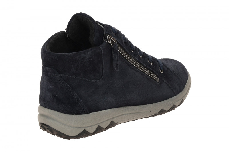 Waldläufer Teresa Stiefelette blau H-Weite dünn gefüttert 961801