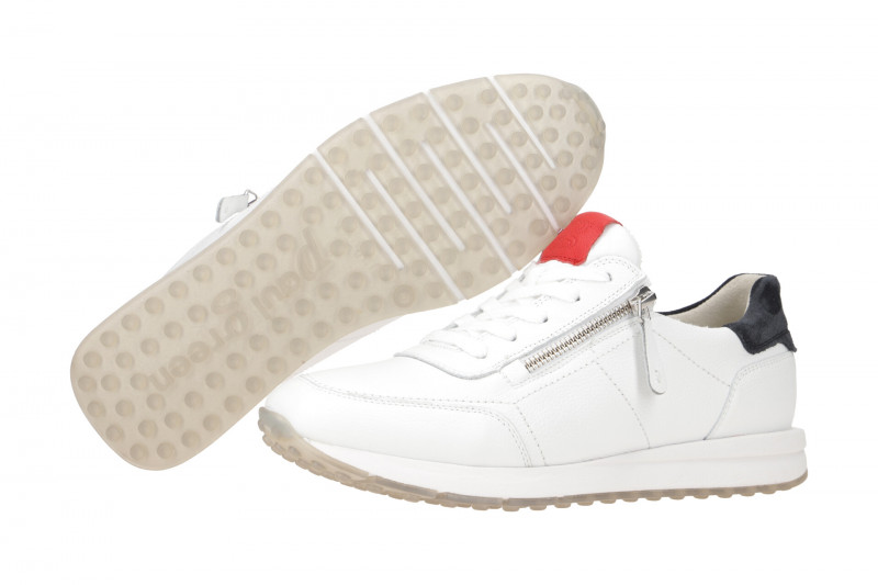 Paul Green Sneaker Schuhe weiß rot 4085