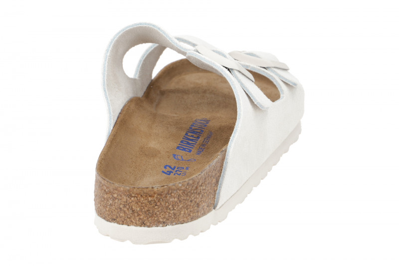 Birkenstock Arizona BS Pantolette antique weiß Normal Weit 1024554