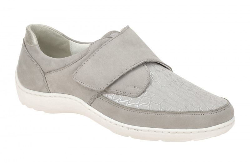 Waldläufer Henni Slipper Schuhe grau Klett 496H31