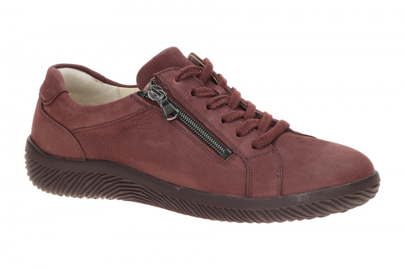 Waldläufer Roya Schuhe dunkelrot Nubuck K-Weite