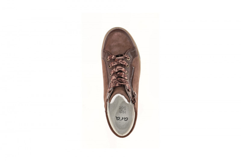 ARA Rom Schuhe braun Schimmer Mid-Cut Sneaker 12-14499