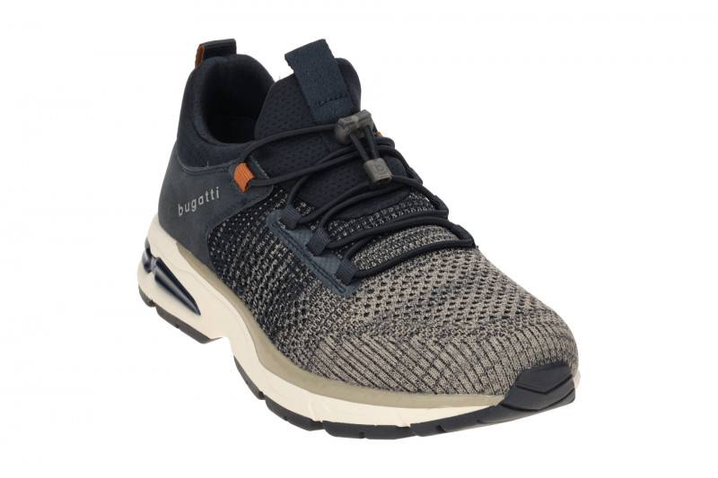 bugatti Parry Schuhe Sneakers blau grau Gummizug AOX60