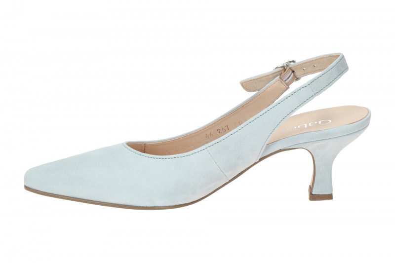 Gabor Sling Pumps blau pastell Velour 41.510.18