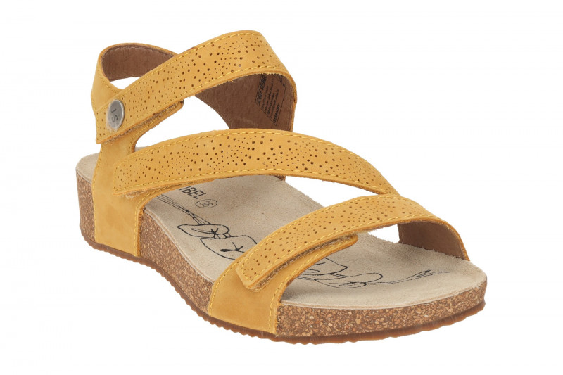 Josef Seibel Sandale Tonga 78 gelb Klett-Riemchen 78578