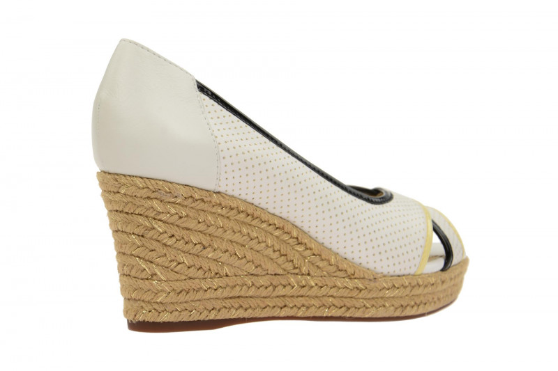 Geox Keil Plateau Pumps weiß