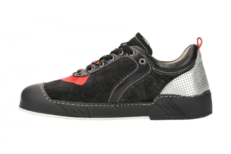 Eject Puzzle Schuhe schwarz rot silber 20233