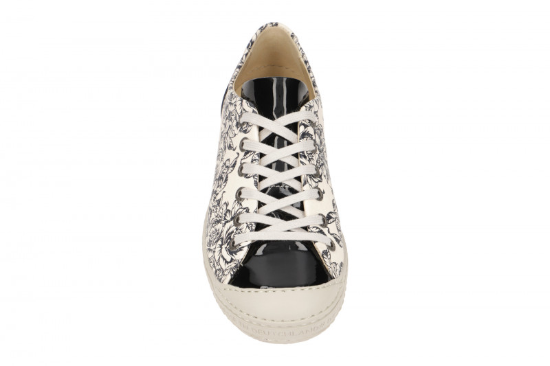 Eject Dass Schuhe schwarz weiß Blumen 11207