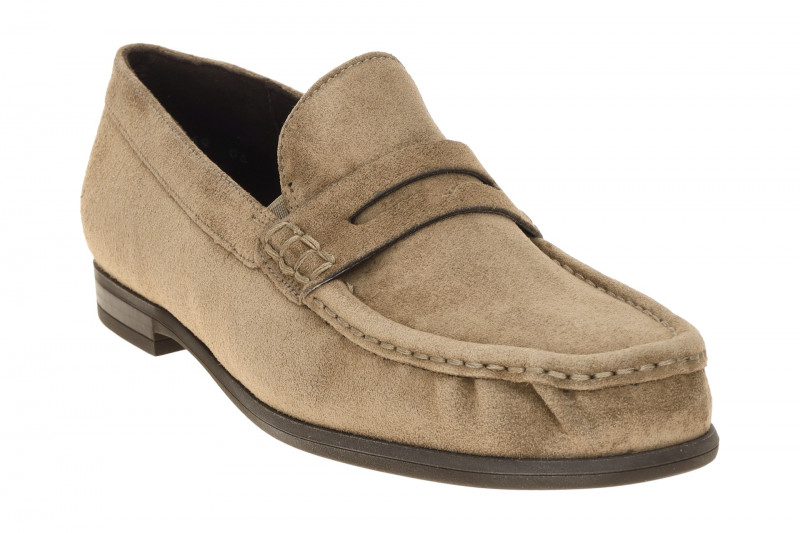 Paul Green Schuhe Slipper taupe braun Loafer 1228