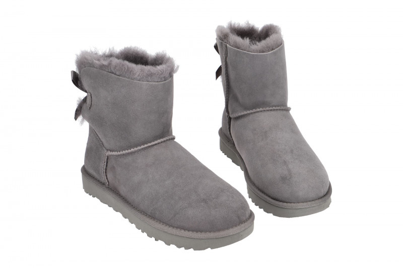 UGG Stiefel grau Mini Bailey Bow II