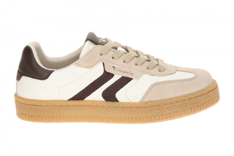 Tamaris Schuhe Sneaker weiß braun 23723