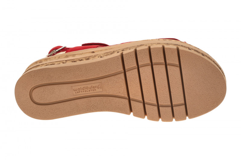 Waldläufer Arlene Plateau Sandale rot K-Weite 677001
