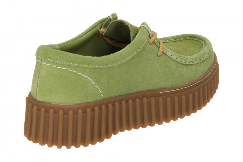 Clarks Torhill Bee Plateau Schuhe grün Mokassin 26181187
