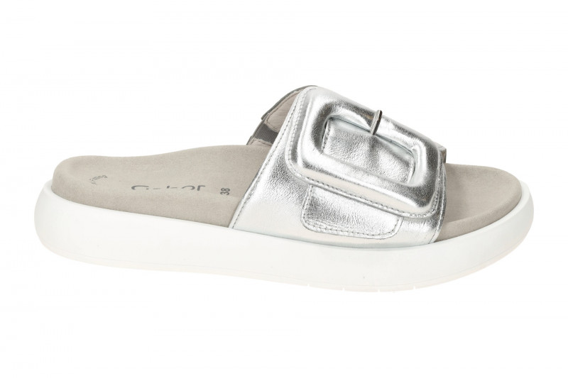 Gabor Plateau Pantolette silber grau metallic 83.751.61