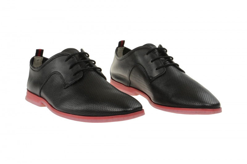 Clarks Frewick Schuhe schwarz rot
