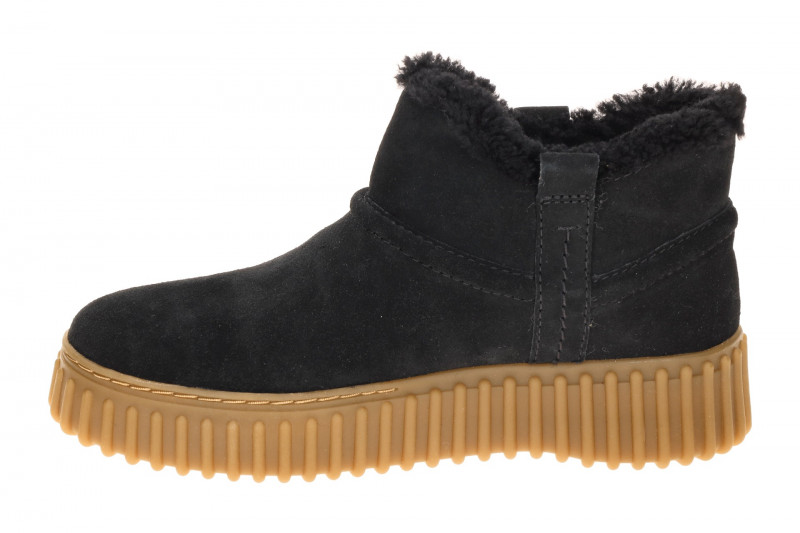 Clarks Torhill Warm Winter Schuhe schwarz Velour Stiefeletten 26320239