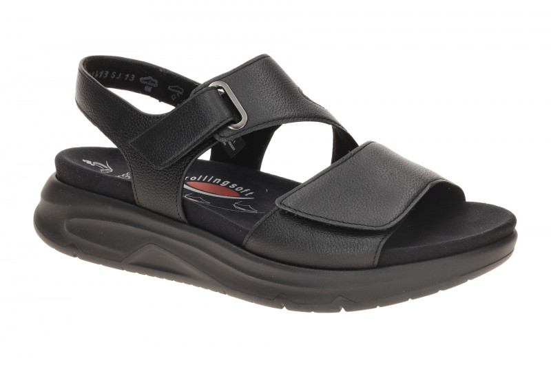 Gabor RollingSoft Sandale schwarz uni Glattleder 86.885.57