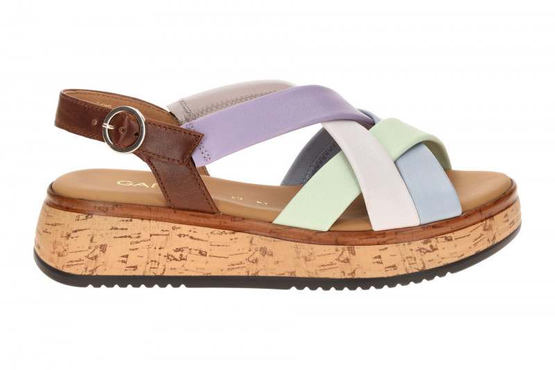 Gabor Plateau Sandalen bunt Glattleder 82.743.24