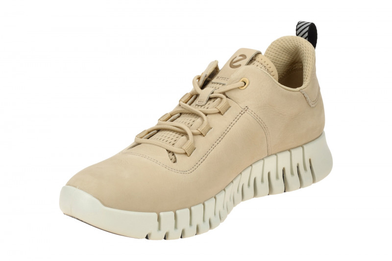 Ecco Gruuv Schuhe beige sand Nubuck Sneakers 525204