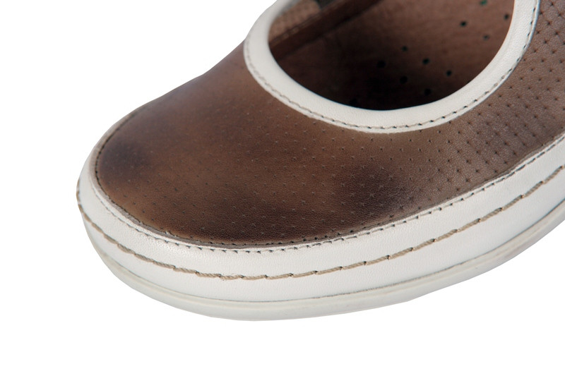 Pikolinos Lisboa Schuhe braun weiß Slipper 767-848LA