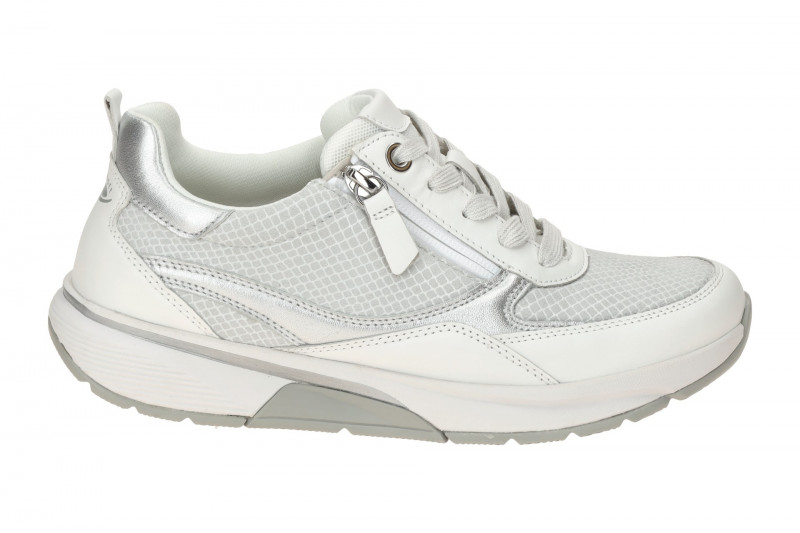 Gabor RollingSoft Schuhe weiß silber Elastik 66.877.60