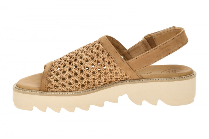 Paul Green Plateau Sandalen braun geflochten 6209