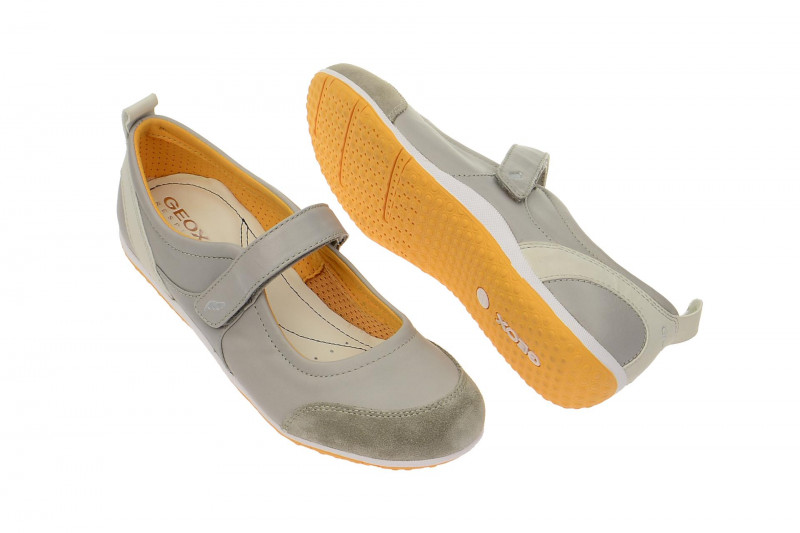 Geox Vega Ballerina grau Mary-Jane D3202B 04322 C1006