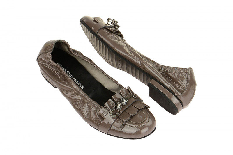 K&S Malu Ballerinas grau Lack 10820