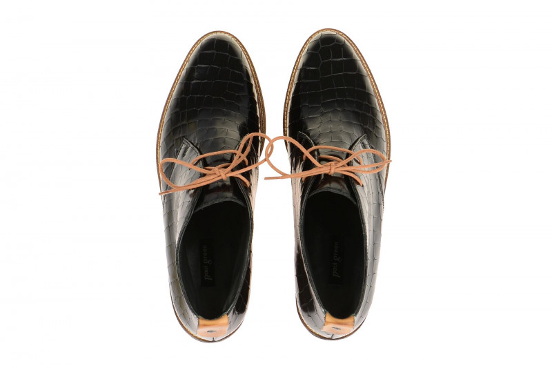 Paul Green Schuhe 1020 schwarz croco