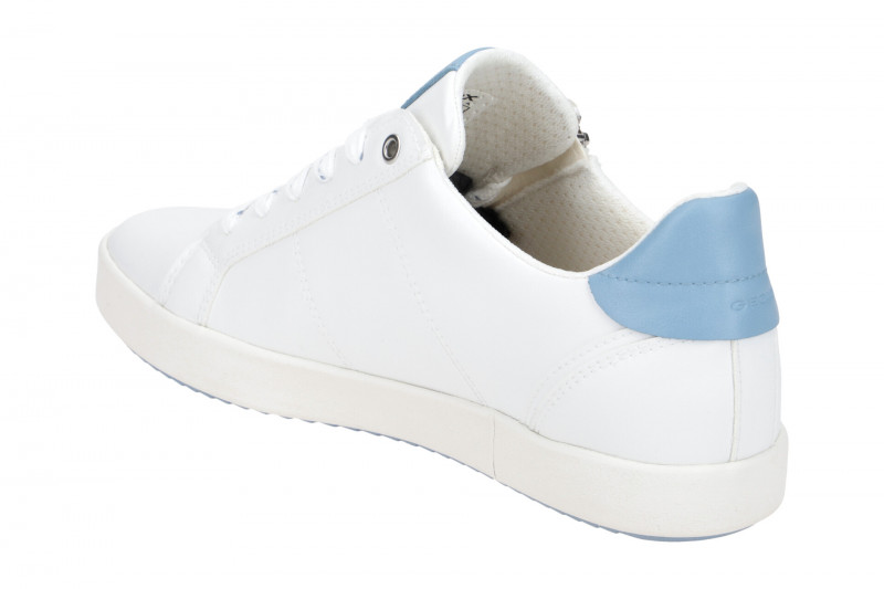 Geox Blomiee Schuhe Sneakers weiß hellblau D166HC