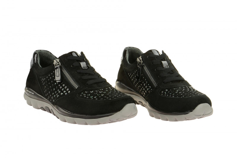 Gabor RollingSoft Schuhe schwarz Strass 96.968.87