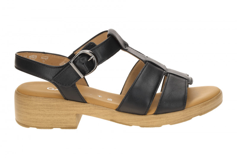 Gabor Römer Sandale schwarz Nappa H-Weite 82.813.57