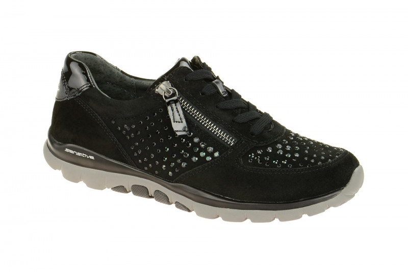 Gabor RollingSoft Schuhe schwarz Strass 96.968.87