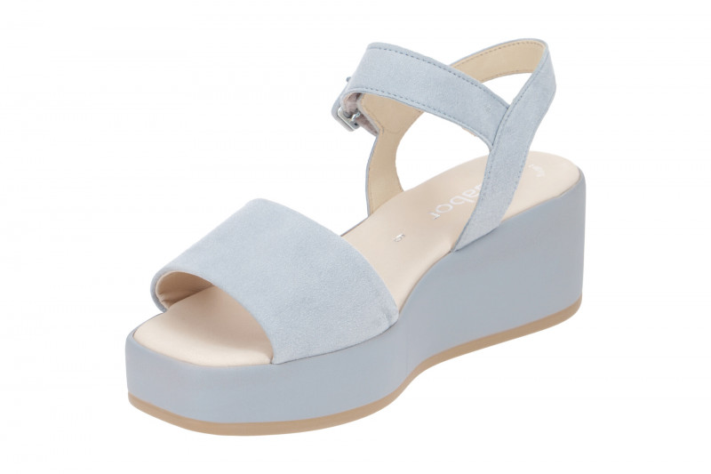 Gabor Plateau Sandale hellblau 24.531.16