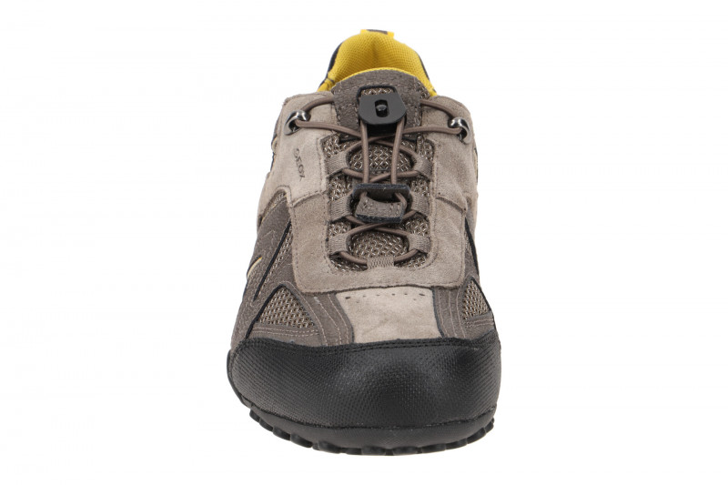 Geox Snake Sneaker Schuhe taupe gelb U2507B