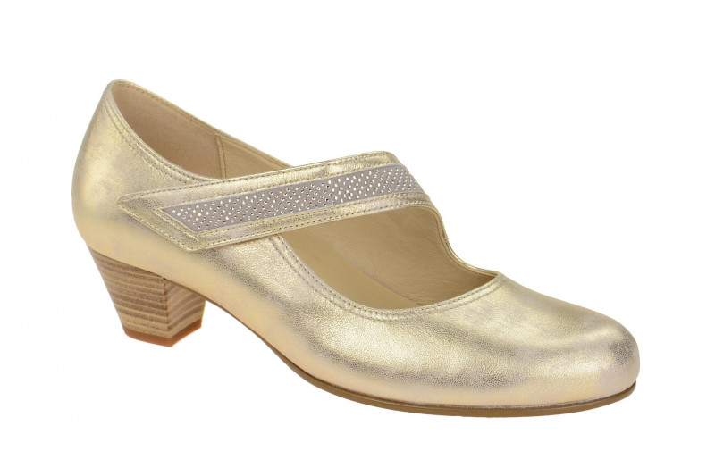 Gabor Pumps beige gold H-Weite 66.147.63