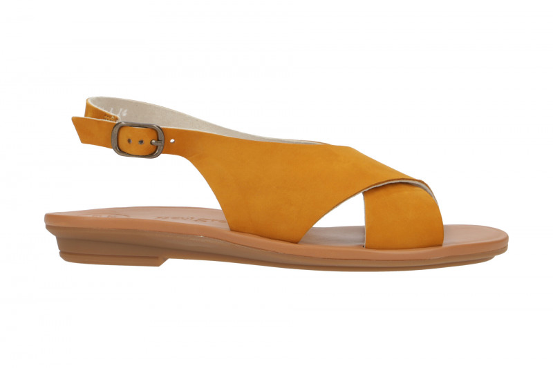Paul Green Sandale gelb Nubuck 7300