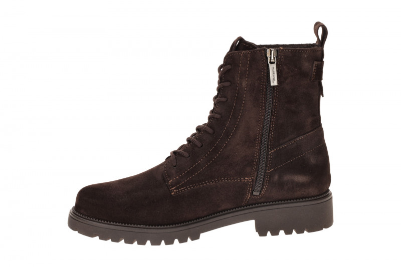 Tamaris Stiefel Boots braun mocca Velour 25402