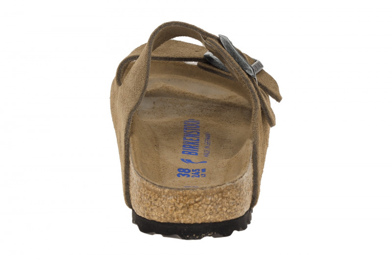 Birkenstock Arizona Pantolette braun dark-tea SCHMAL Weichbettung 1030865