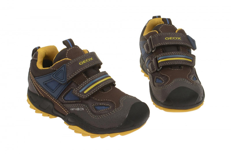 Geox Respira Jungen Schuhe Savage ABX in braun Amphibiox