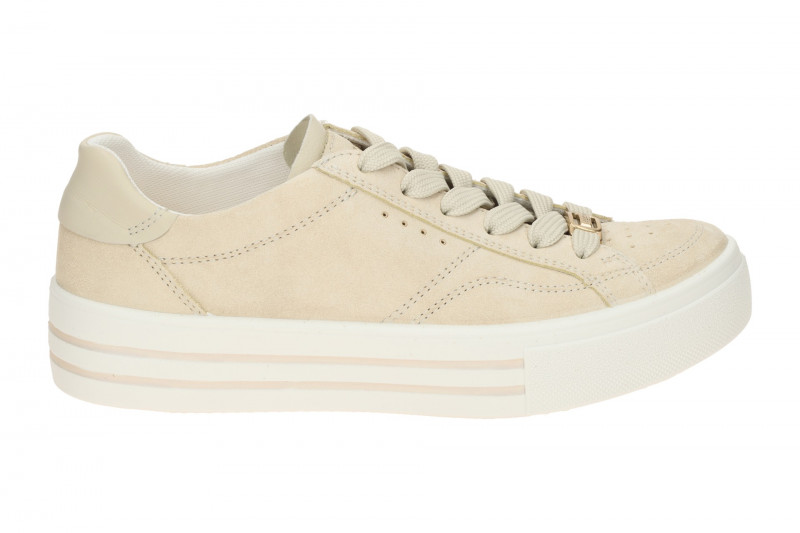 Legero Lima Plateau Schuhe beige ecru Velour 432