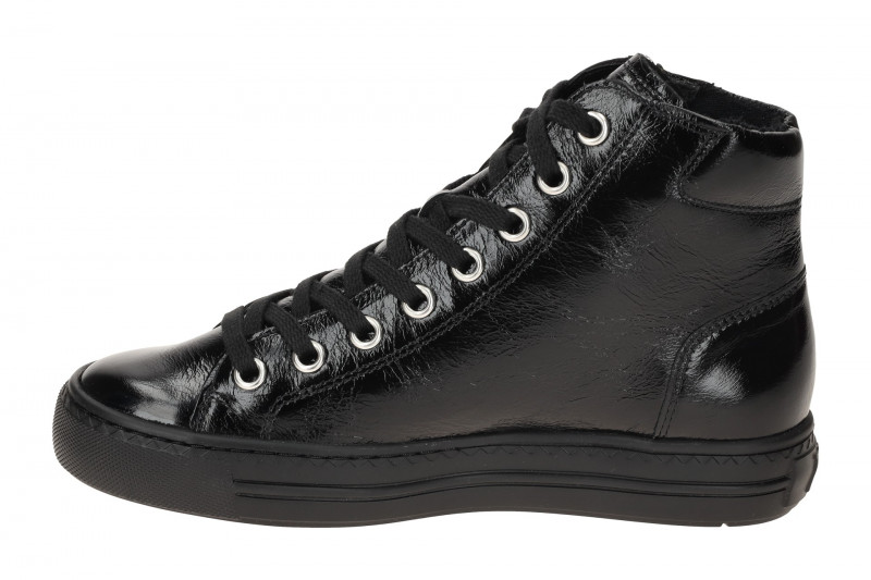 Paul Green 4024 Mid-Sneaker Schuhe schwarz Lack