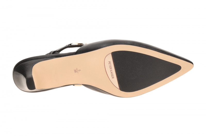 Peter Kaiser Sling Pumps schwarz Kitten Heel 79505